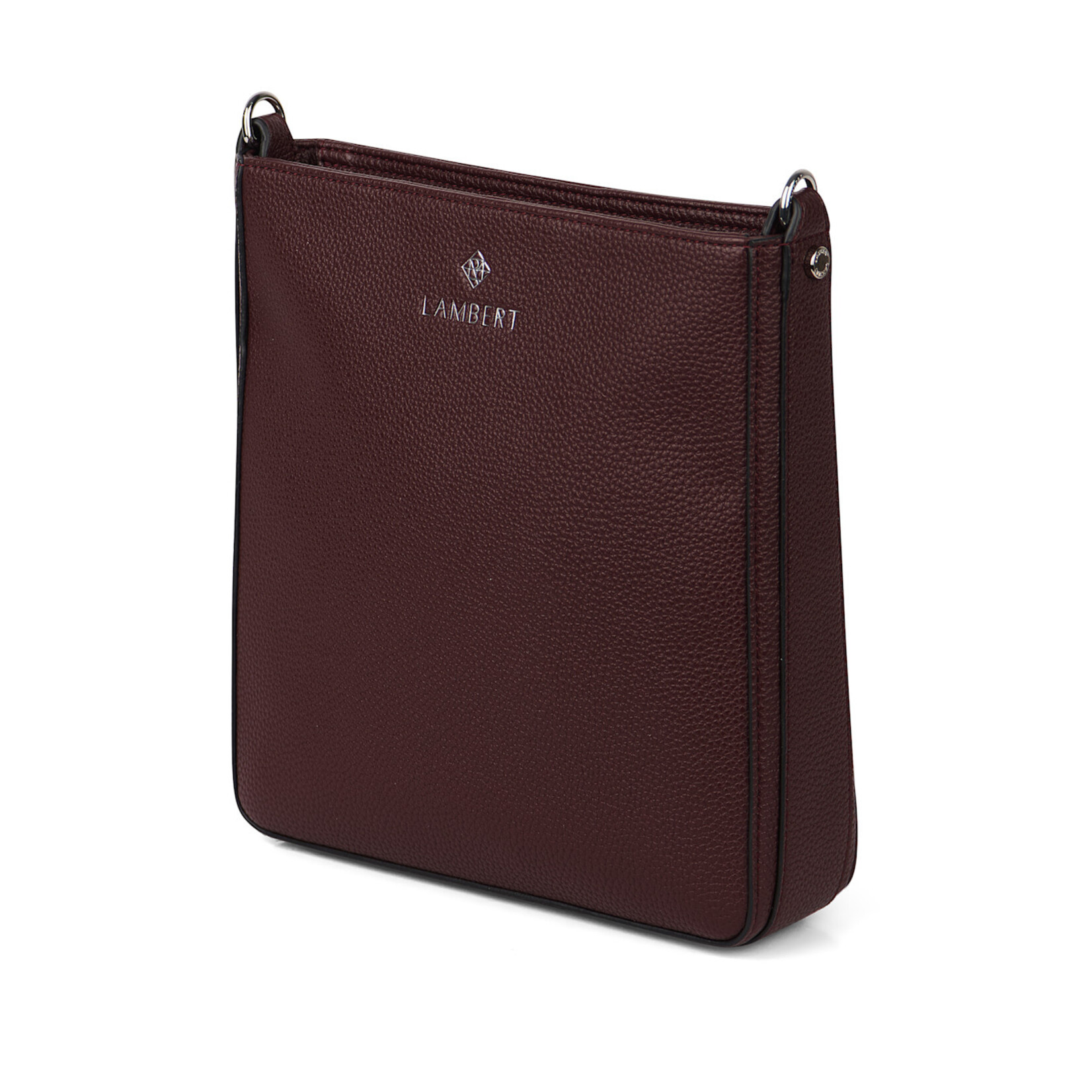 Lambert Le Natalia - Sac bandoulière en cuir végan recyclé - Mahogany