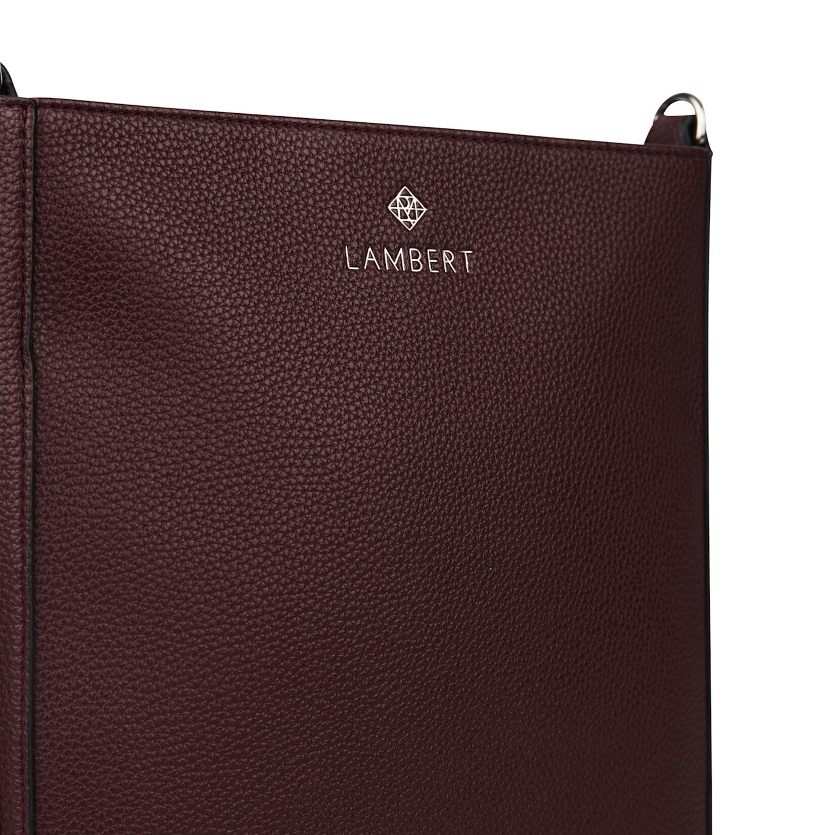 Lambert Le Natalia - Sac bandoulière en cuir végan recyclé - Mahogany