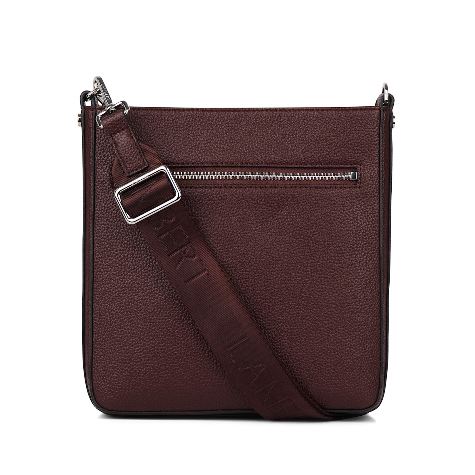 Lambert Le Natalia - Sac bandoulière en cuir végan recyclé - Mahogany