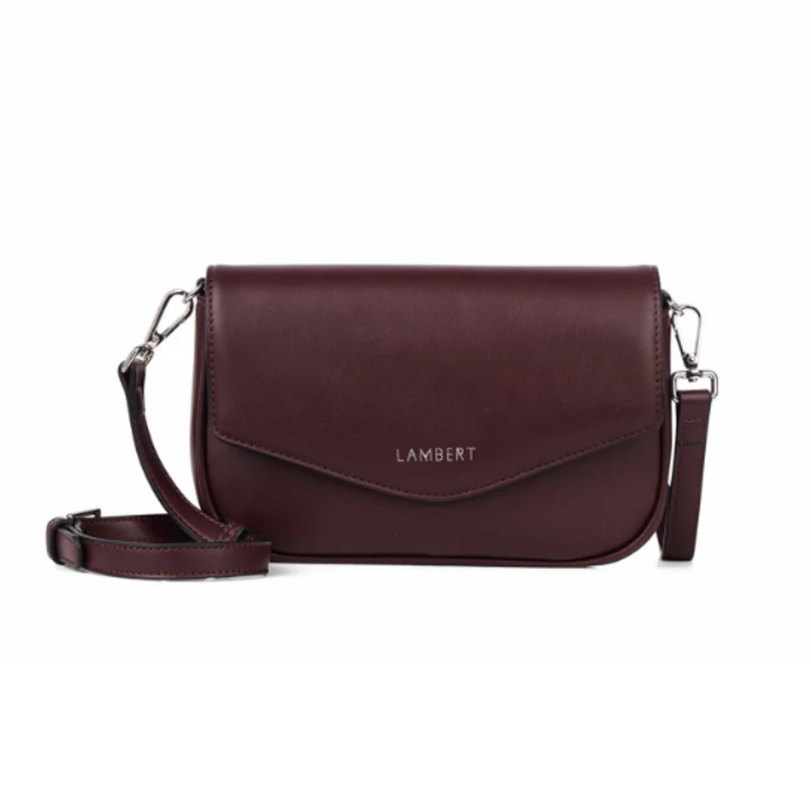 Lambert Le Gabby - Sac à main 2-en-1 en cuir vegan - Mahogany