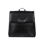 Lambert Le Polly - Sac à dos en cuir vegan lustré - Noir