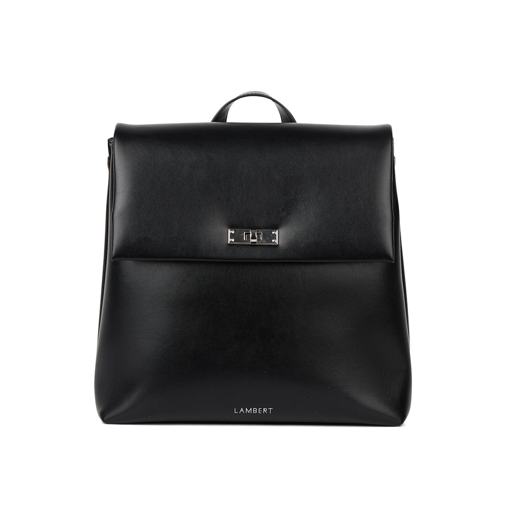 Lambert Le Polly - Sac à dos en cuir vegan lustré - Noir