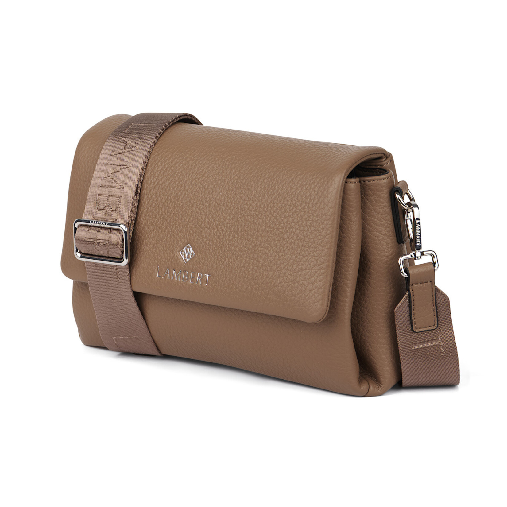 Lambert Le Judy - Sac à main bandoulière en cuir vegan - Taupe