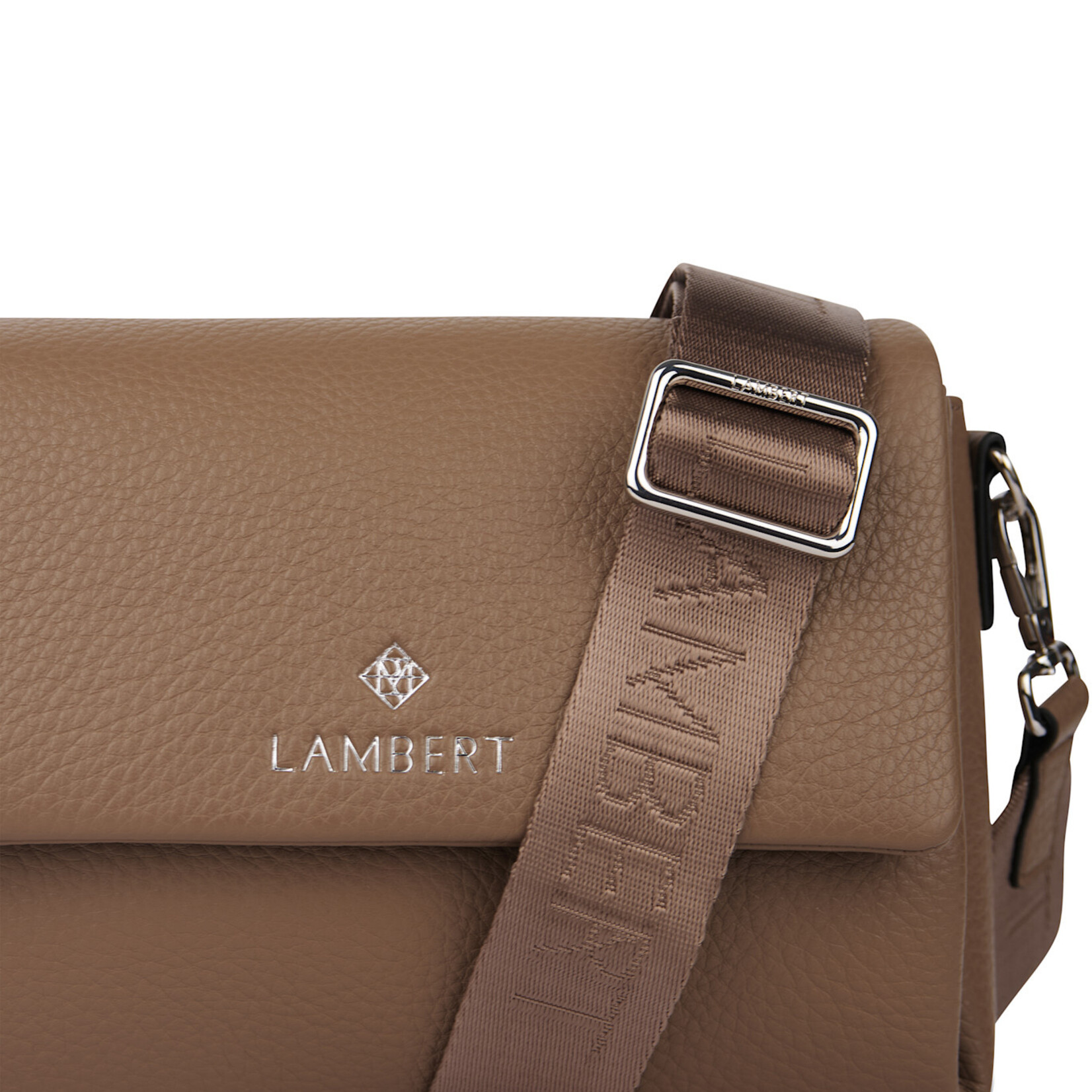 Lambert Le Judy - Sac à main bandoulière en cuir vegan - Taupe