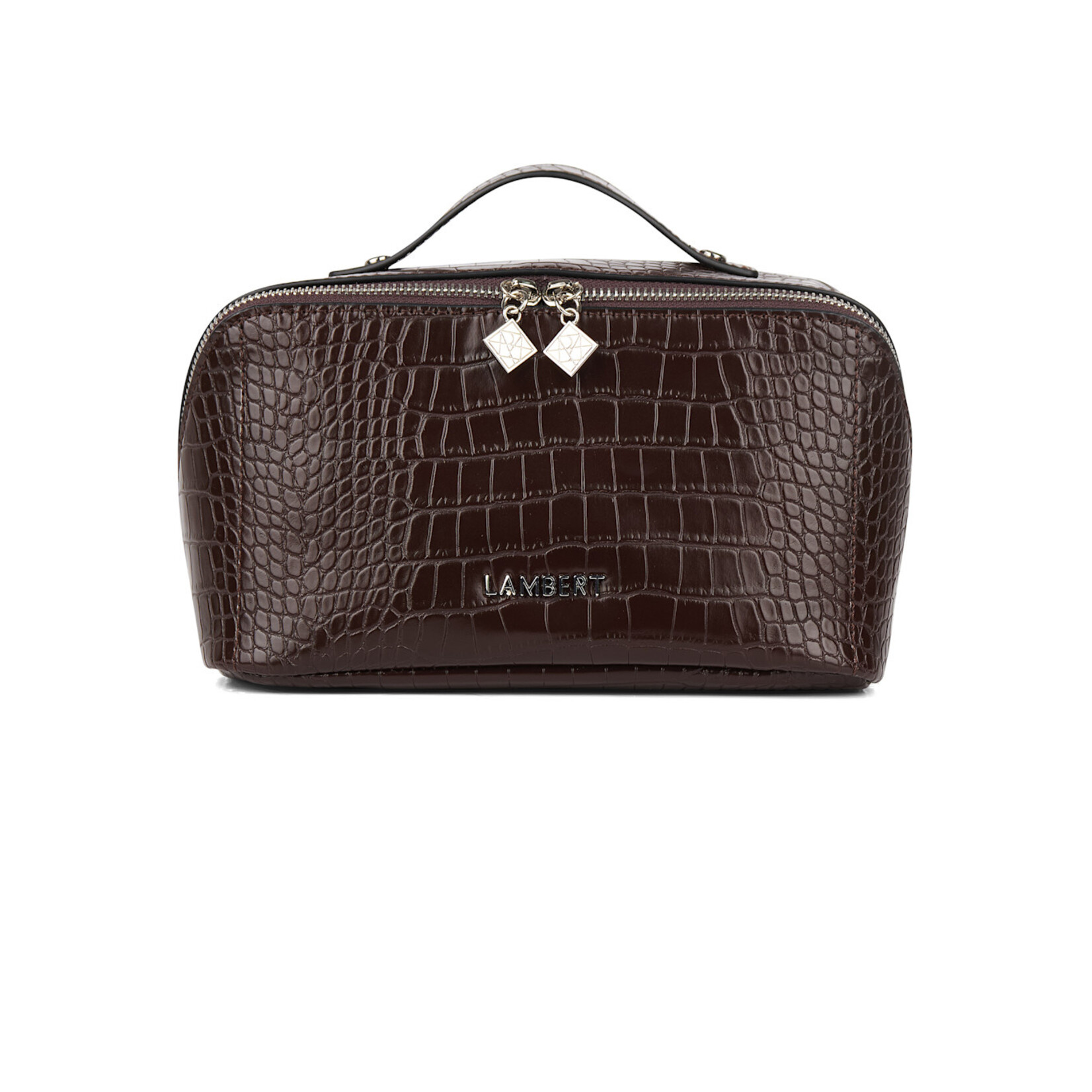 Lambert La Jolie - Trousse à maquillage en cuir vegan - Bark Croco