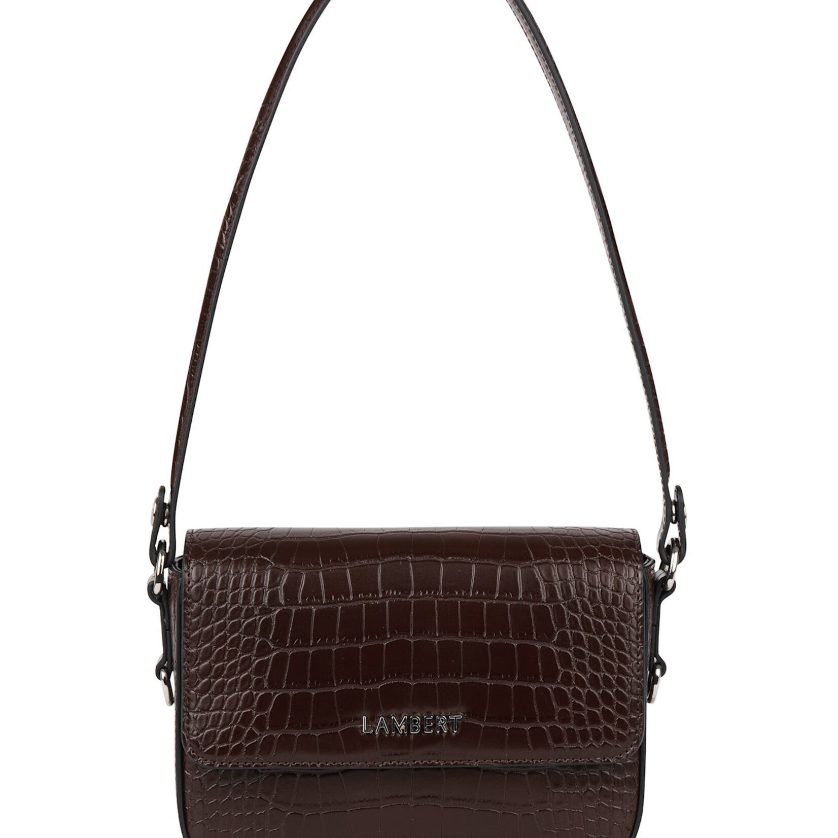 Lambert Le Amélie - Sac à main 2-en-1 en cuir vegan - Bark Croco