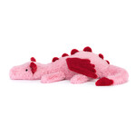 JellyCat Peluche Jellycat - Dragon coeur (rose et rouge)