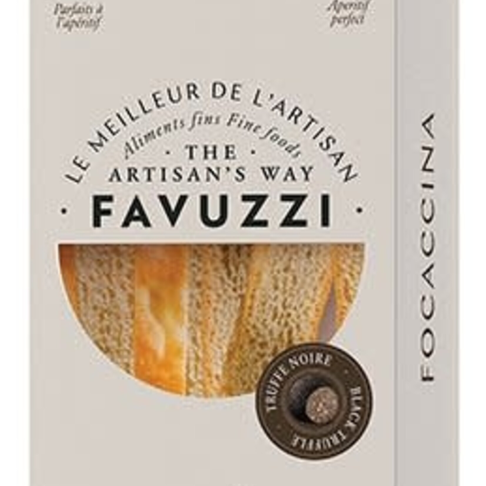 Favuzzi Bâtonnets de focaccia croustillants à la truffe noire