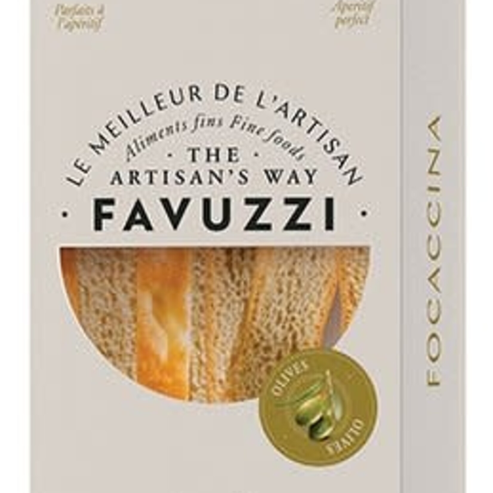 Favuzzi Bâtonnets de focaccia croustillants aux olives