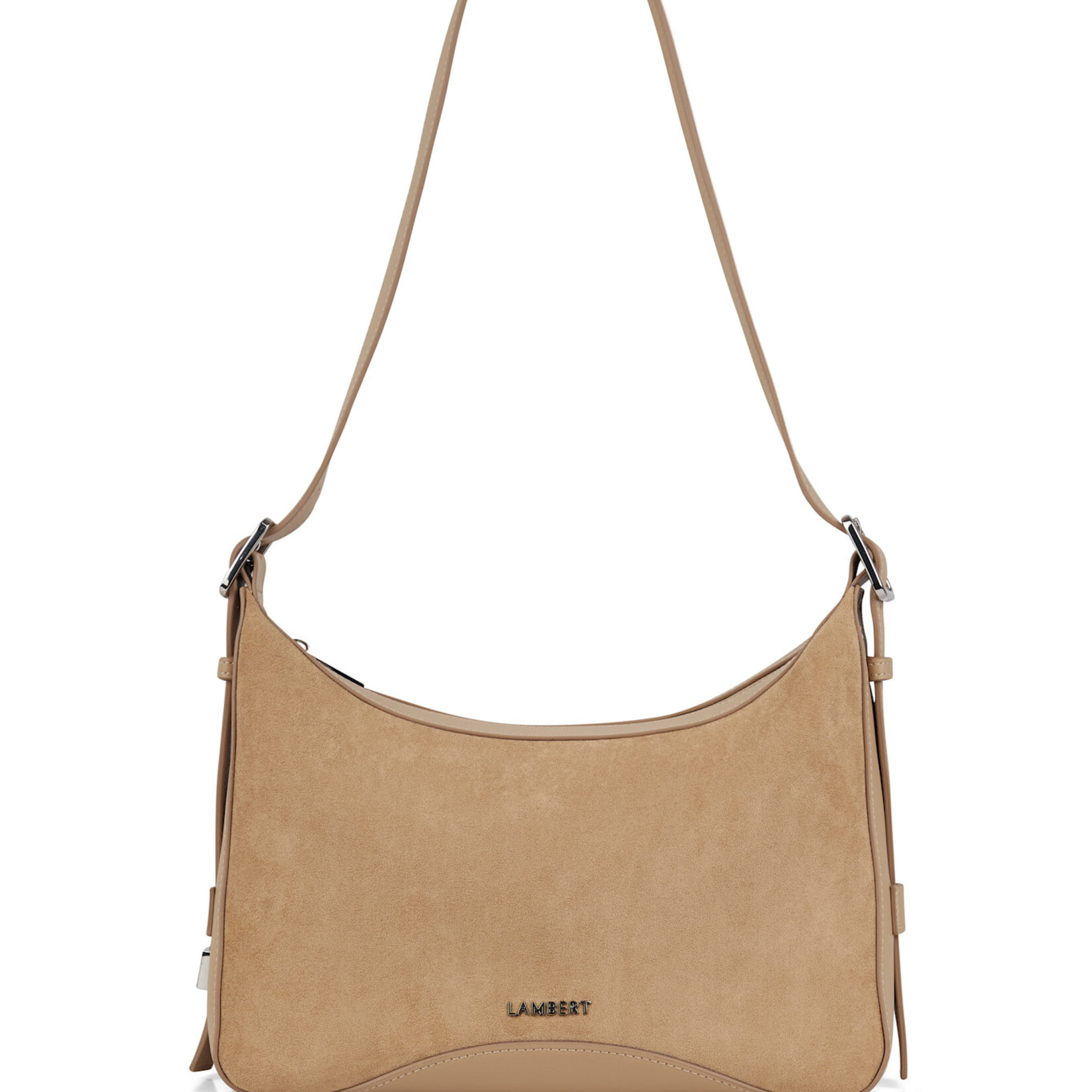 Lambert Le Audrey - Sac à main 2-en-1 en suède - Beige
