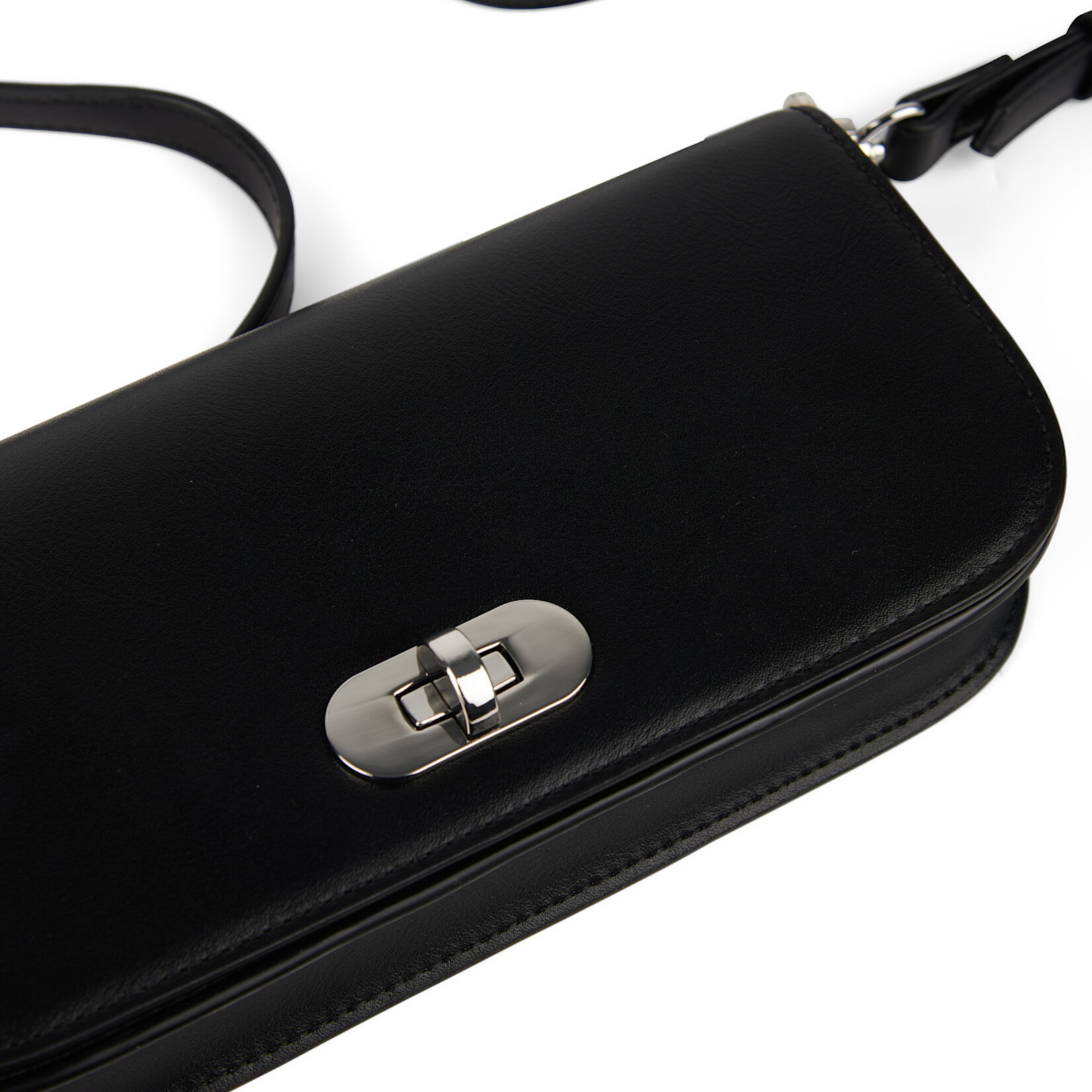 Lambert Le Dakota- Petit sac à main en cuir vegan - Noir