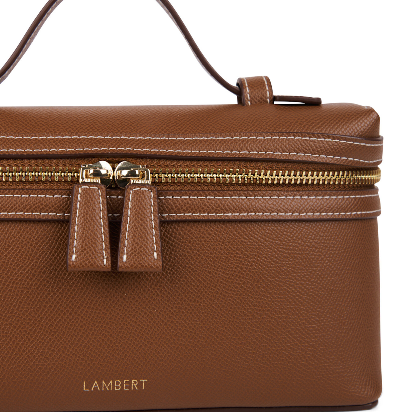 Lambert Le Elane - Sac à main 2-en-1 en cuir vegan - Noisette