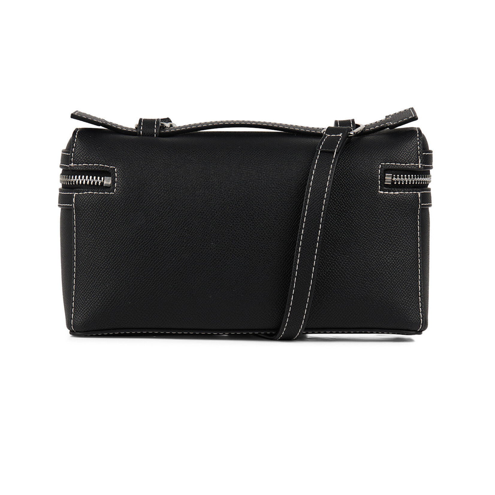 Lambert Le Elane - Sac à main 2-en-1 en cuir vegan - Noir