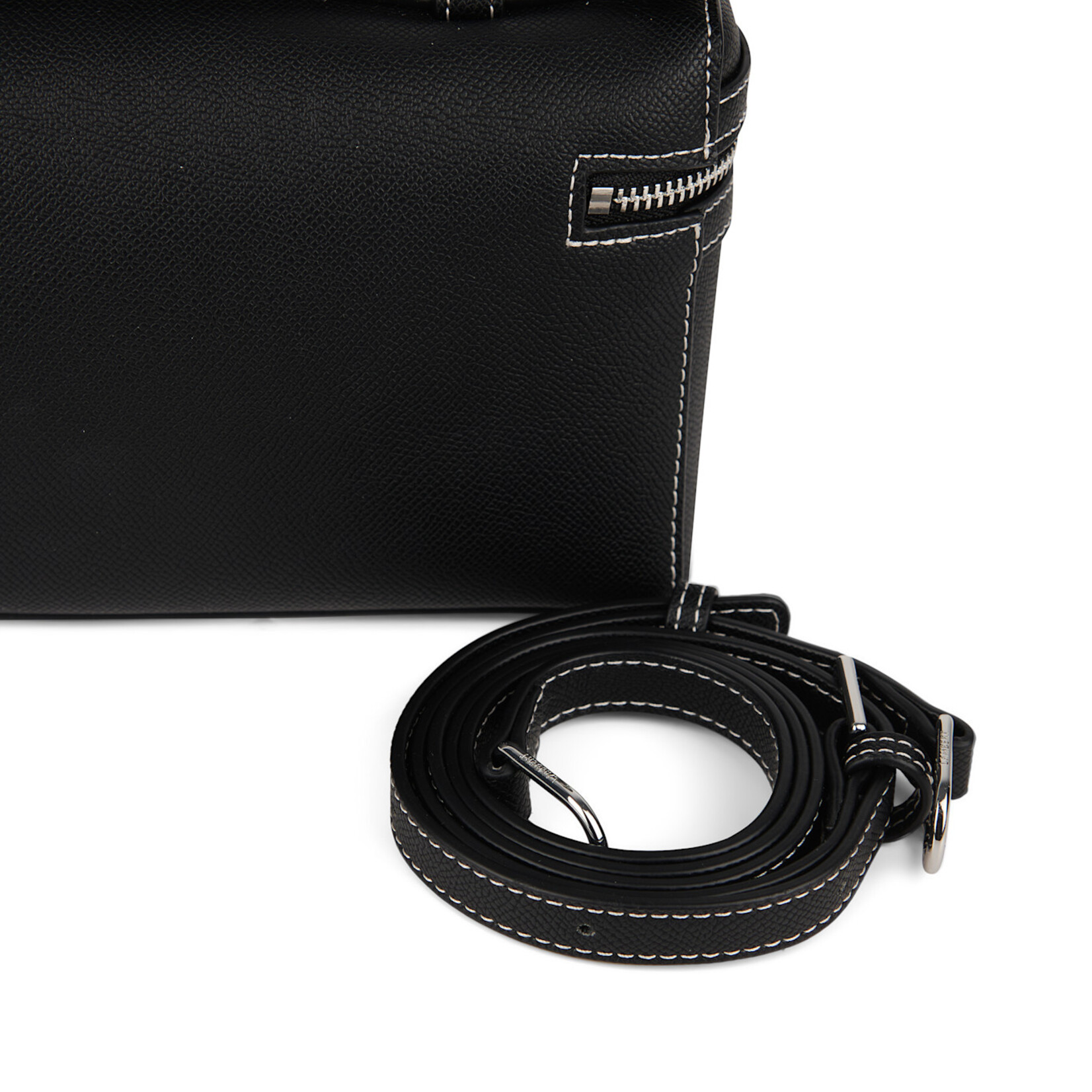 Lambert Le Elane - Sac à main 2-en-1 en cuir vegan - Noir