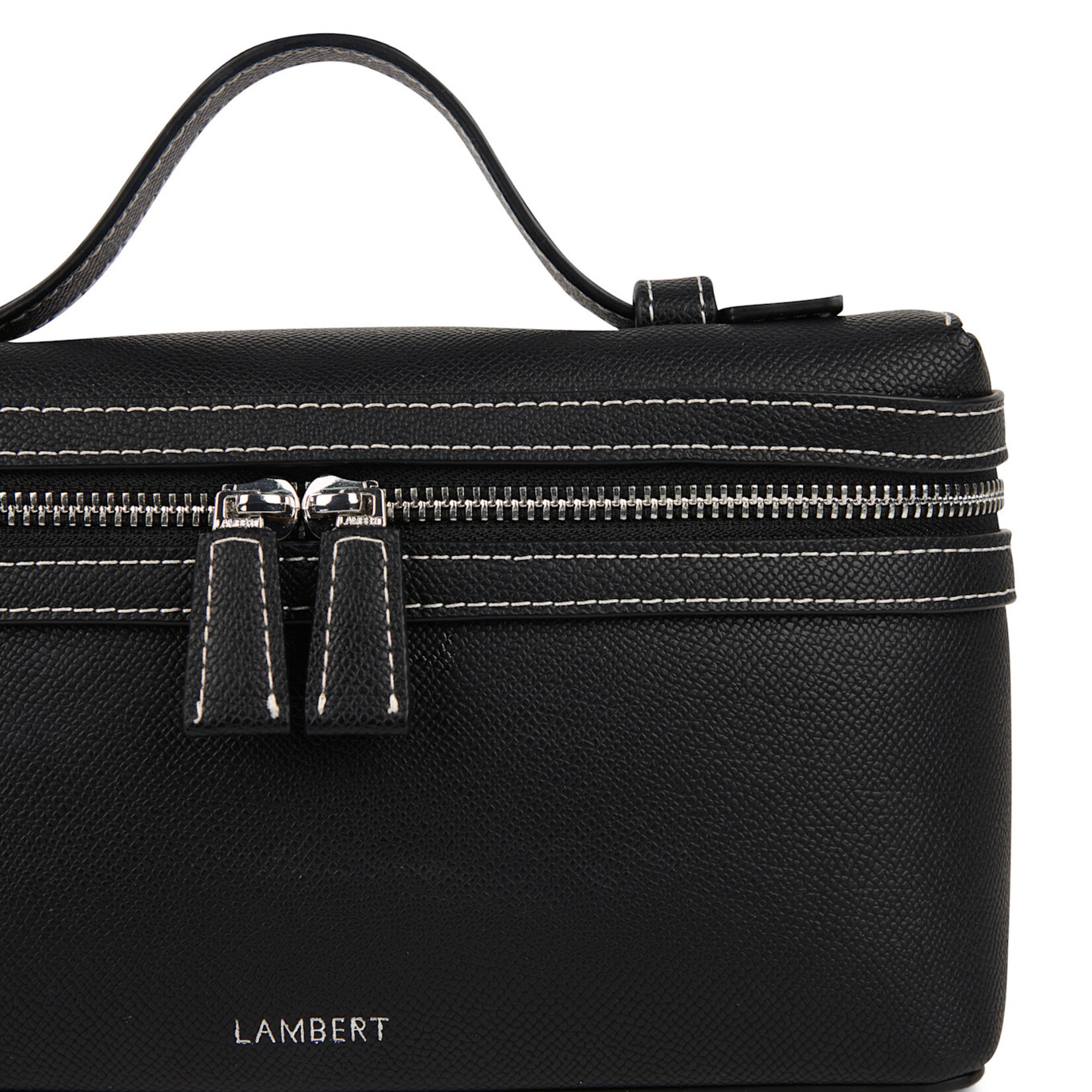 Lambert Le Elane - Sac à main 2-en-1 en cuir vegan - Noir