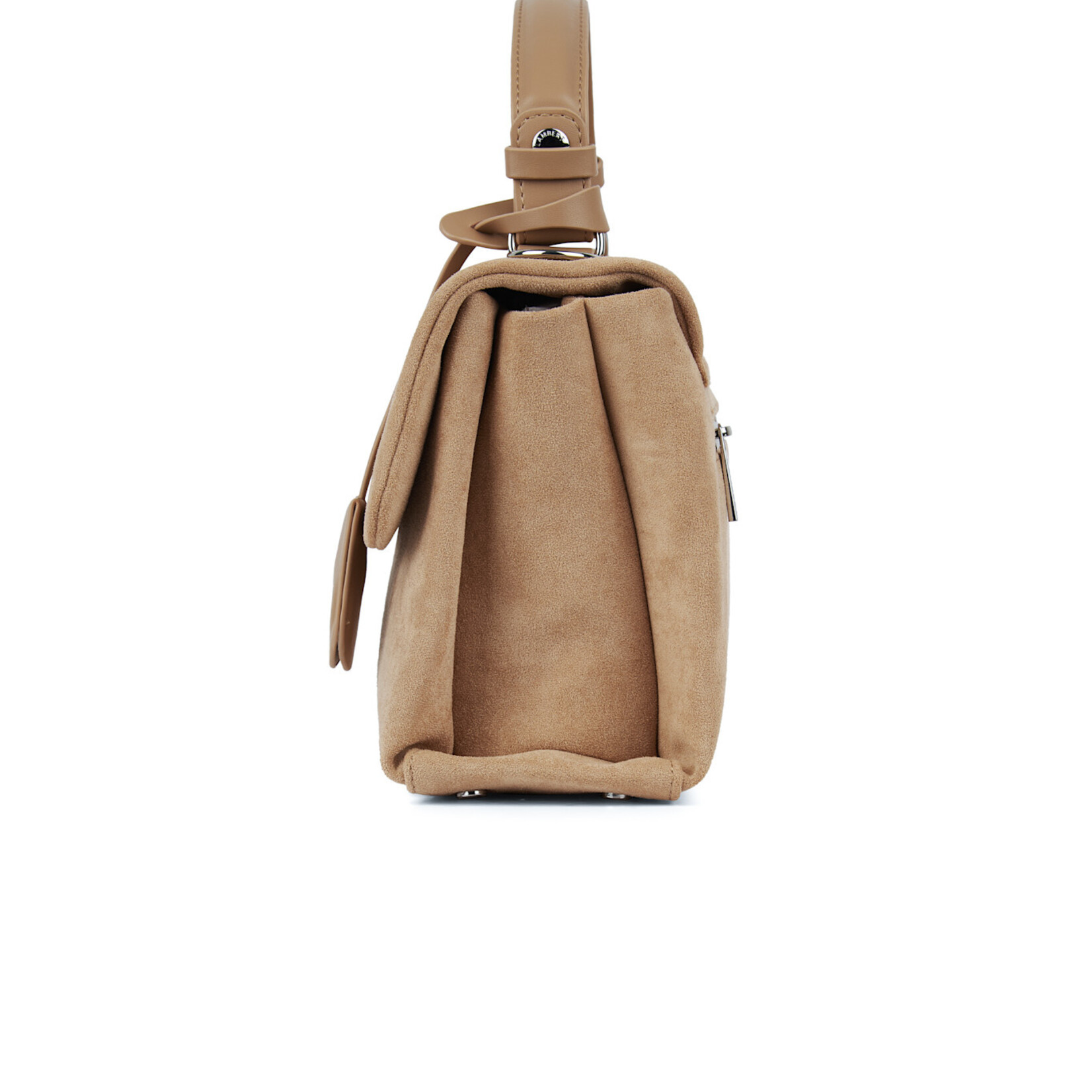 Lambert Le Freya - Sac à main 2-en-1 en suède - Beige