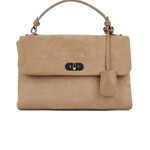 Lambert Le Freya - Sac à main 2-en-1 en suède - Beige
