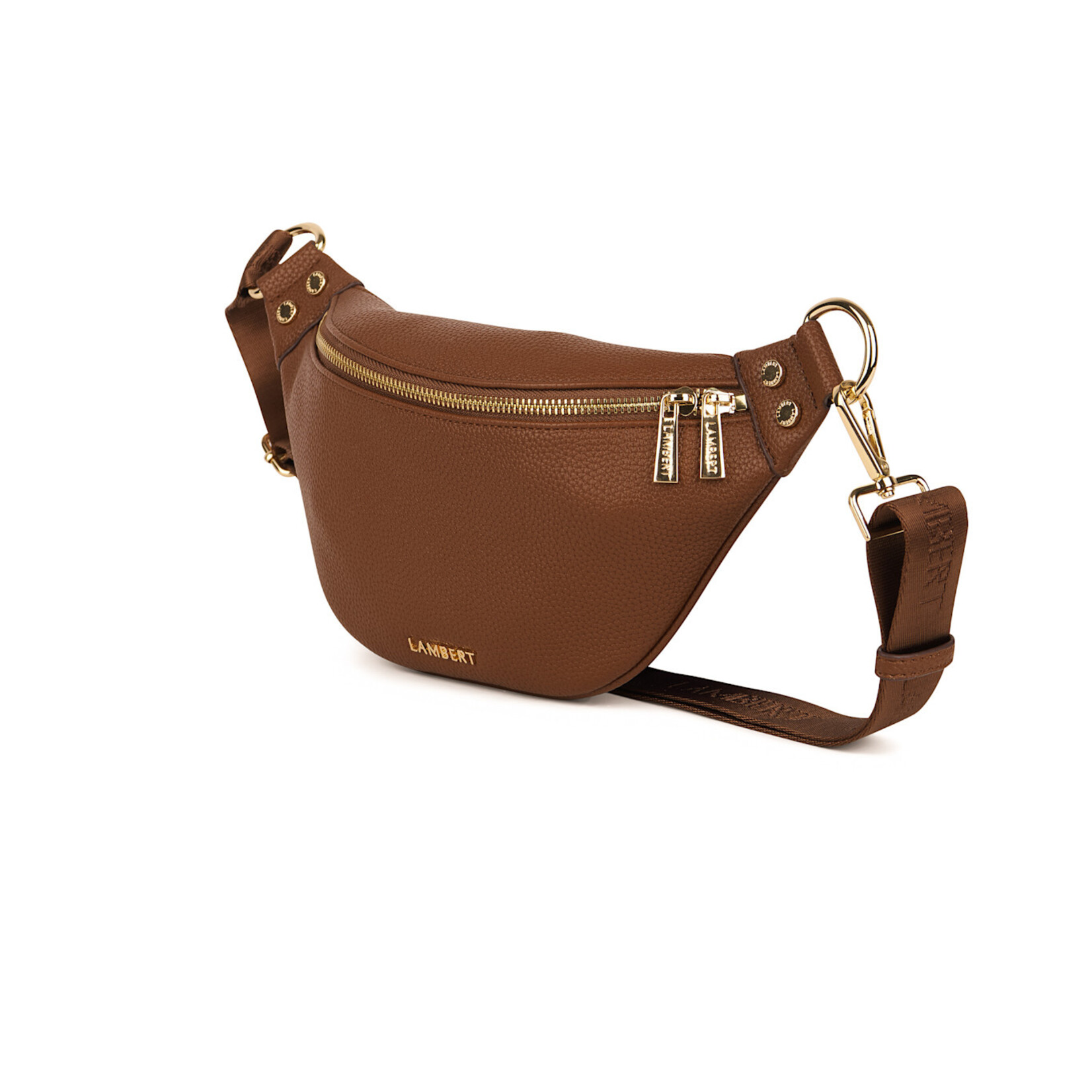 Lambert Le Sarah - Sac banane en cuir vegan - Noisette