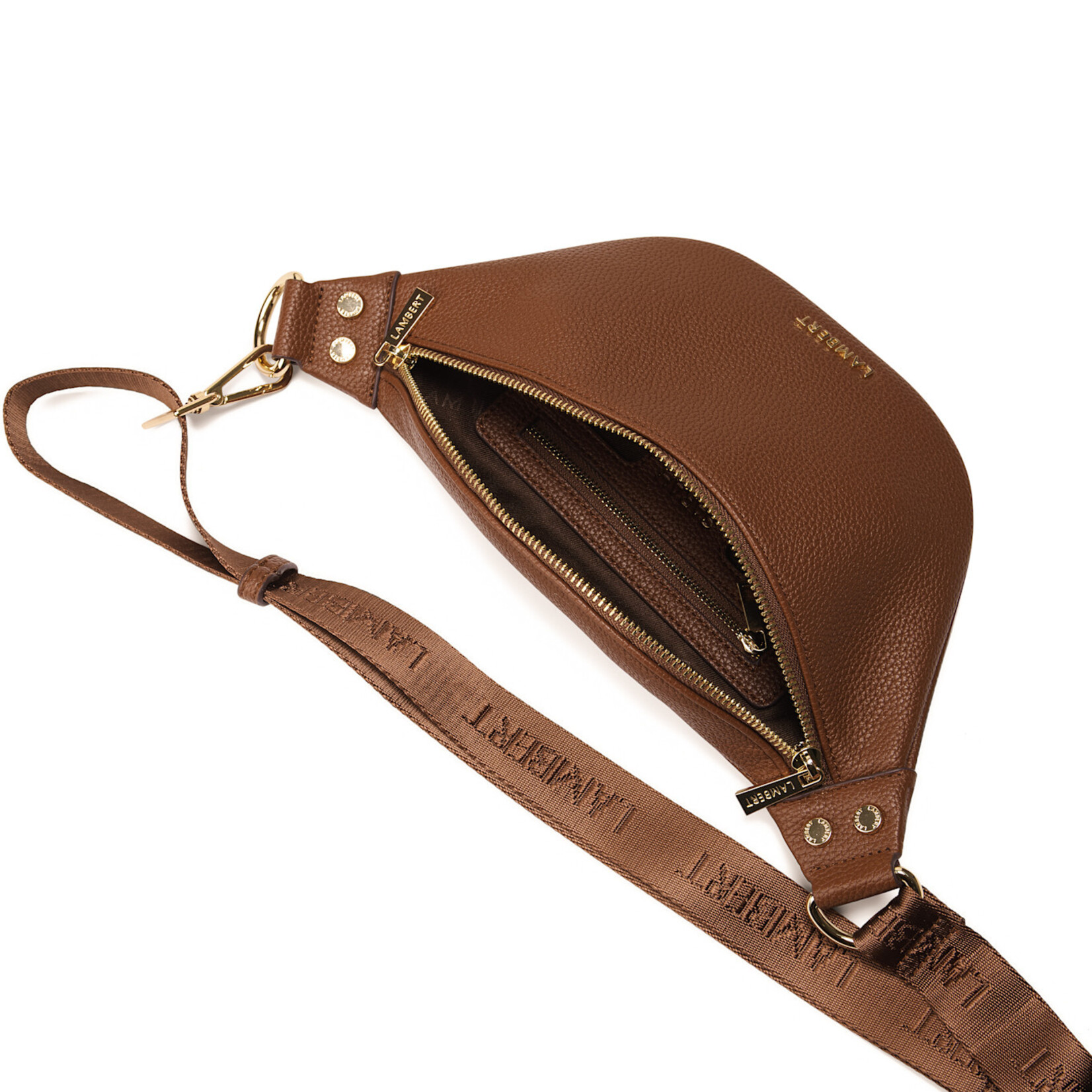 Lambert Le Sarah - Sac banane en cuir vegan - Noisette