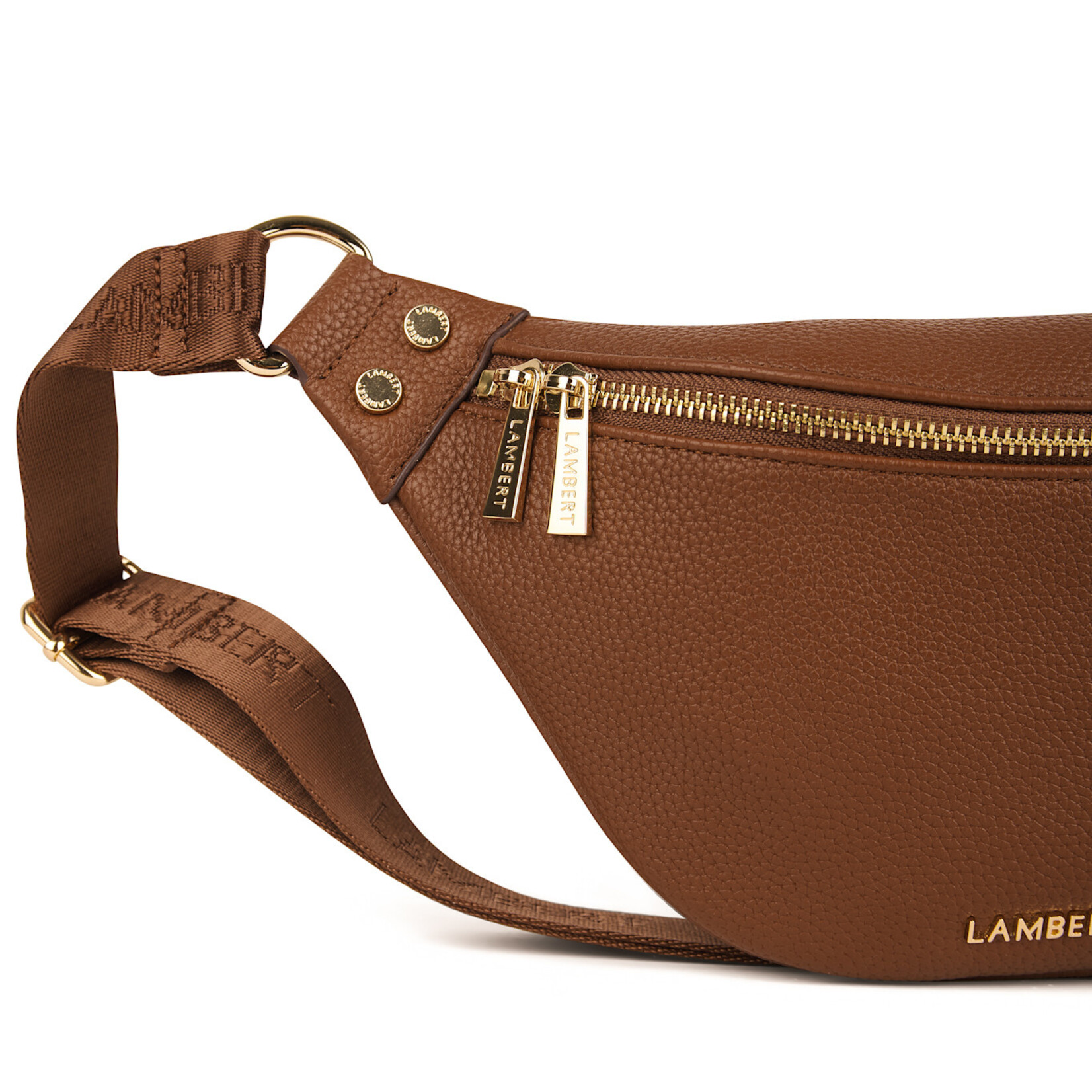 Lambert Le Sarah - Sac banane en cuir vegan - Noisette