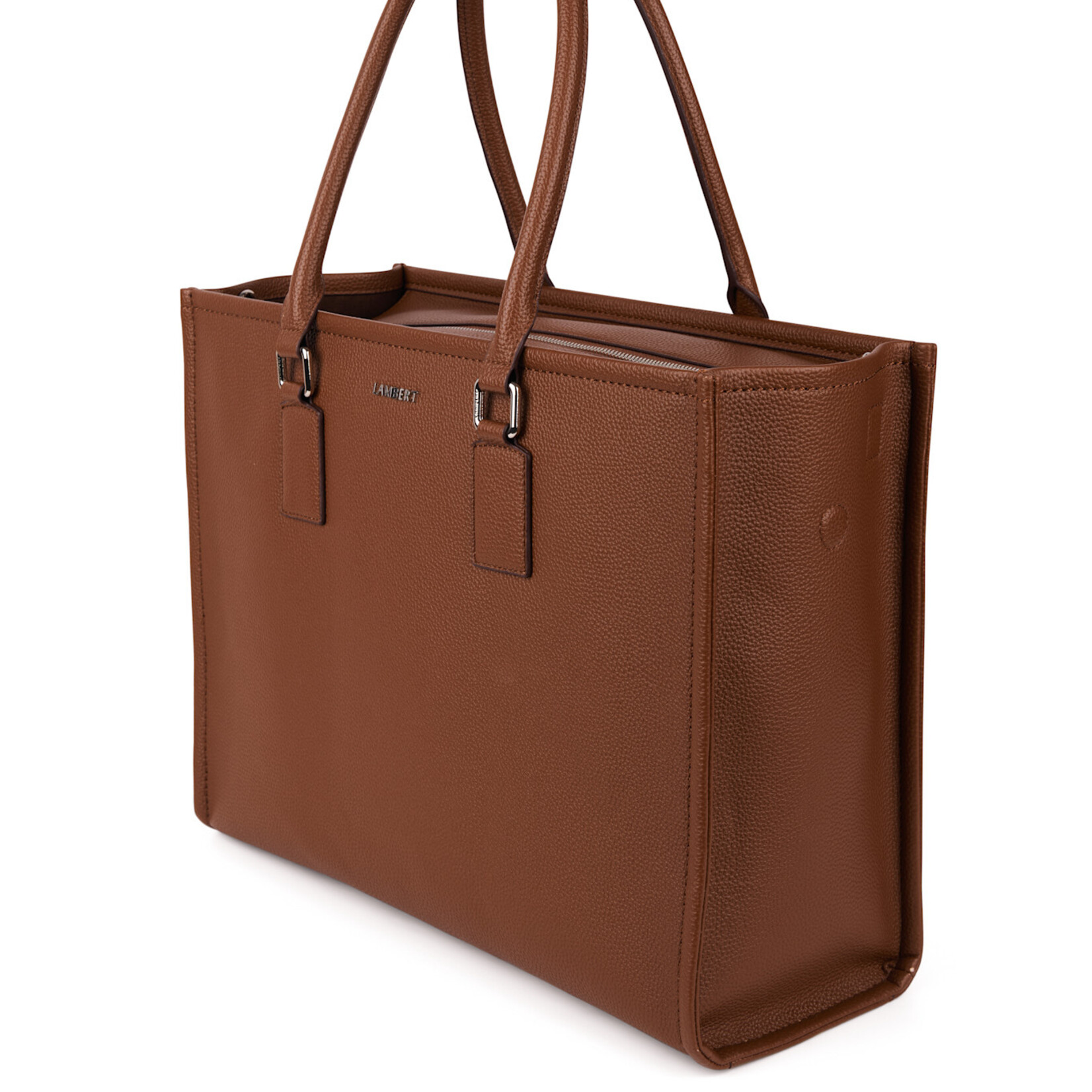 Lambert Le Valentina - Sac fourre-tout 2-en-1 en cuir végan - Noisette