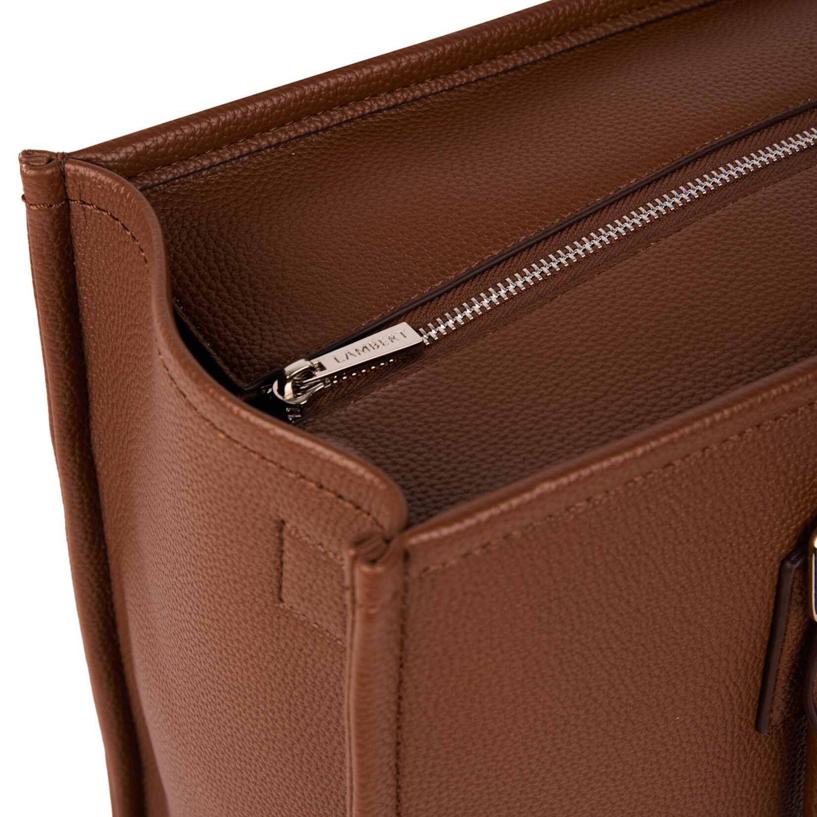 Lambert Le Valentina - Sac fourre-tout 2-en-1 en cuir végan - Noisette