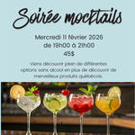 L'effet bulles Atelier mocktails - Février 2026