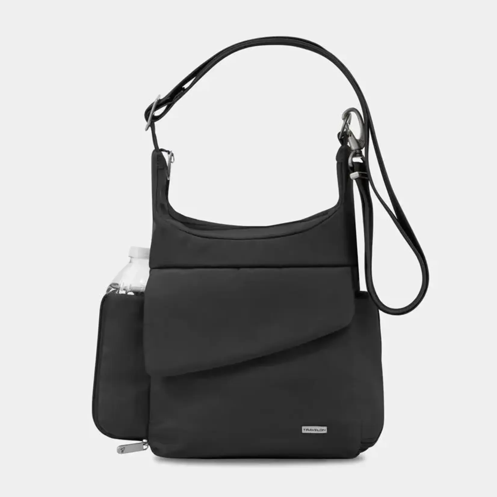 Travelon Sac messager classique antivol - Noir