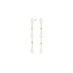 Mia Boucles Pendantes Niva - Or et perles