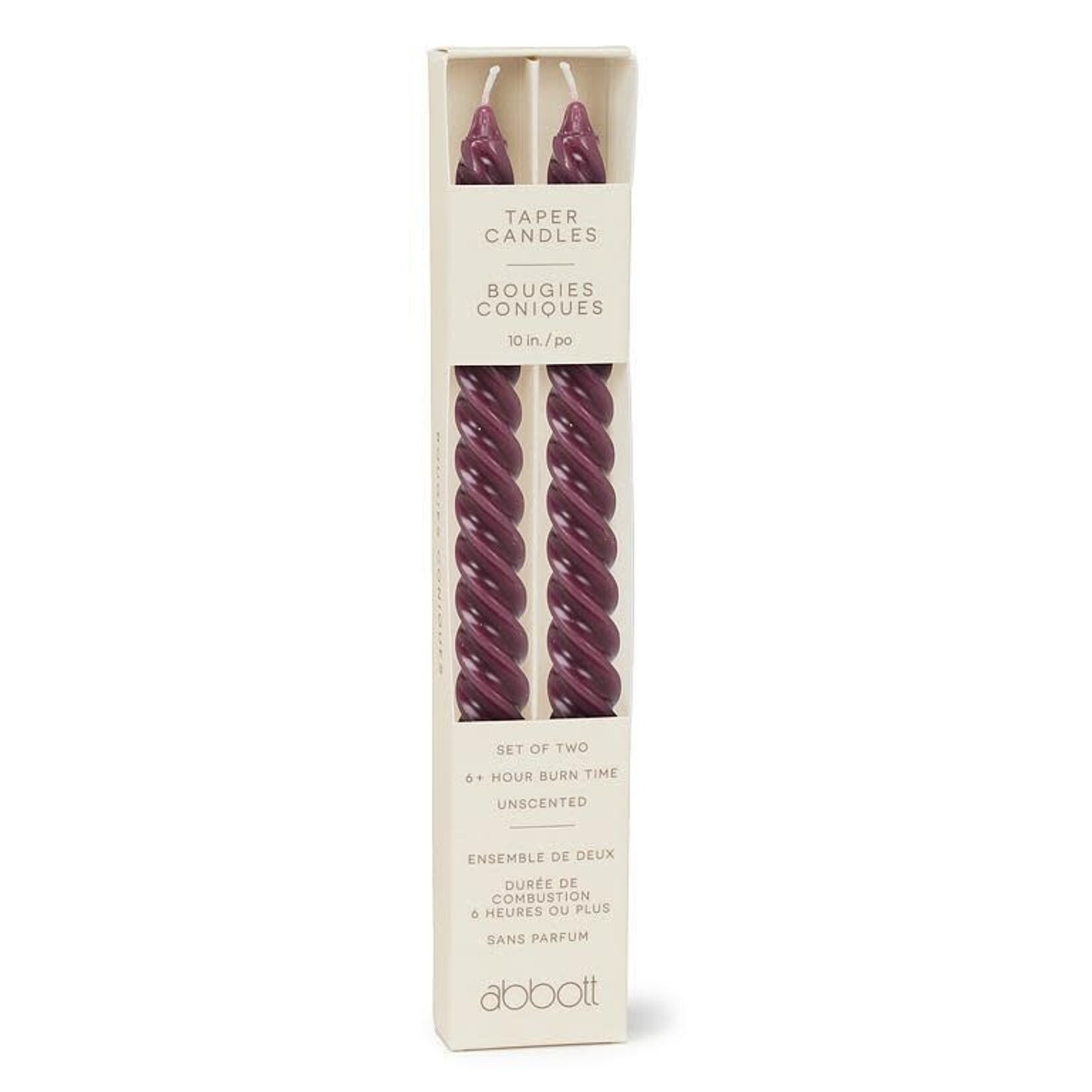 Abbott Bougies coniques - Violettes