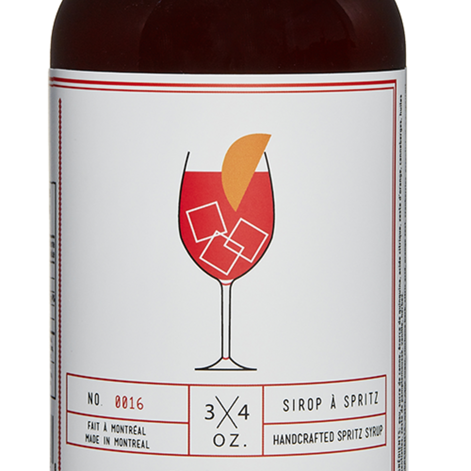 3/4 oz Bouteille de sirop à Spritz - 503 ml