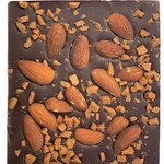 Andea Chocolat Barre - Chocolat noir au caramel et aux amandes