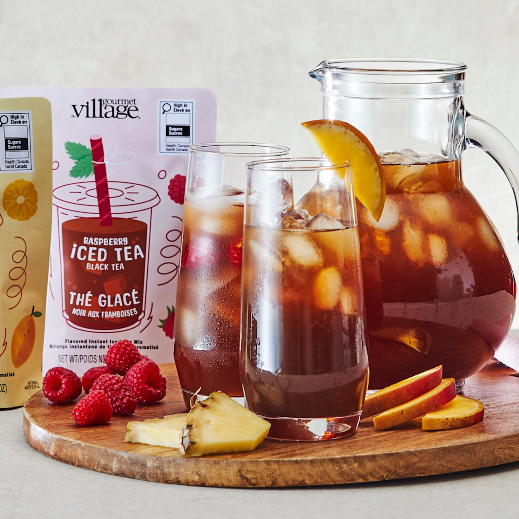 Gourmet du Village Sachet de thé glacé noir aux framboises