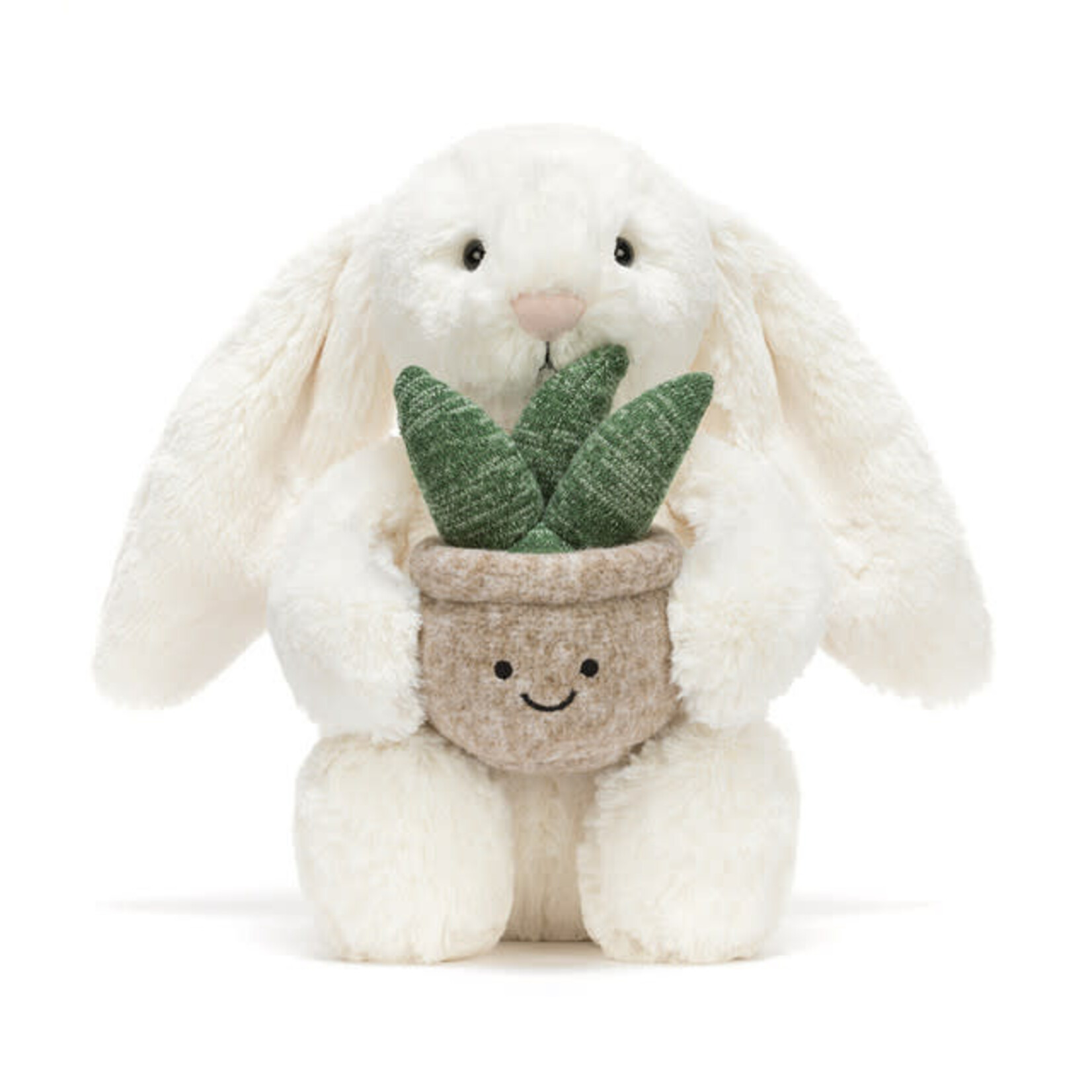 JellyCat Peluche jellycat - Lapin à la crème avec plante