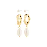 Pilgrim Boucles d’oreilles Jonne 2 en 1 - Or