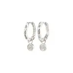 Pilgrim Boucles d’oreilles Fire Spirale - Argent - Résistant à l’eau