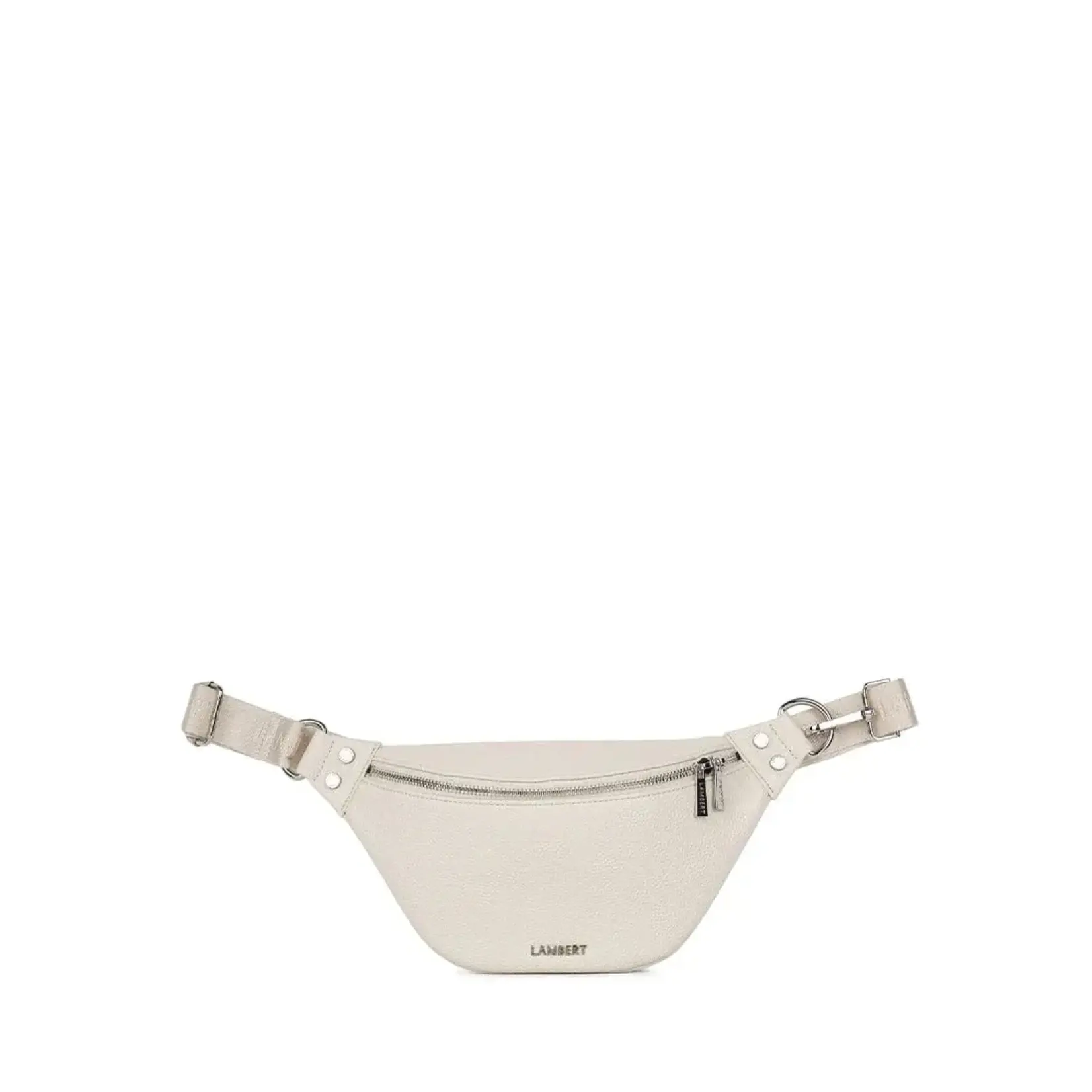 Lambert Le Sarah - Sac banane en cuir vegan - Porcelain