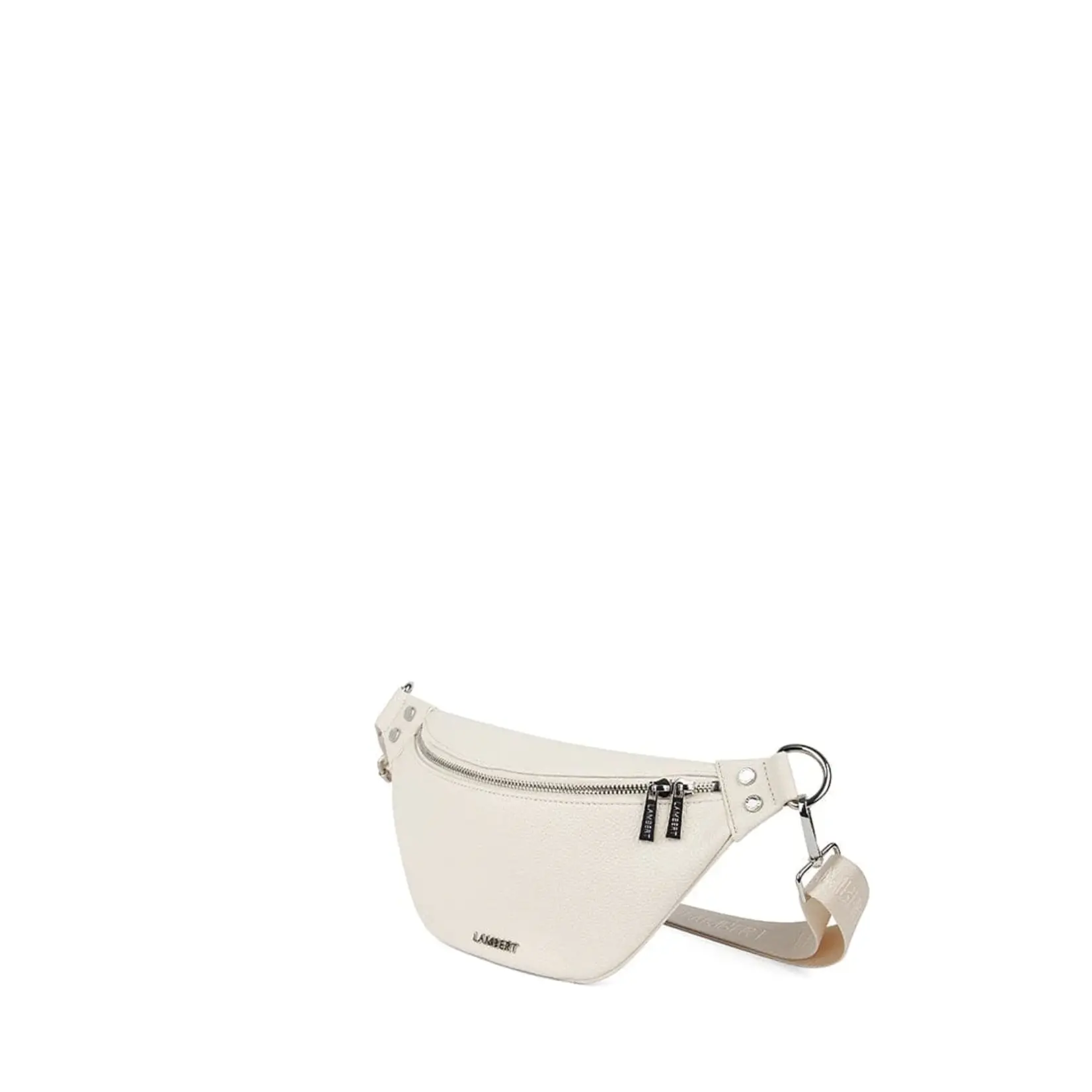 Lambert Le Sarah - Sac banane en cuir vegan - Porcelain