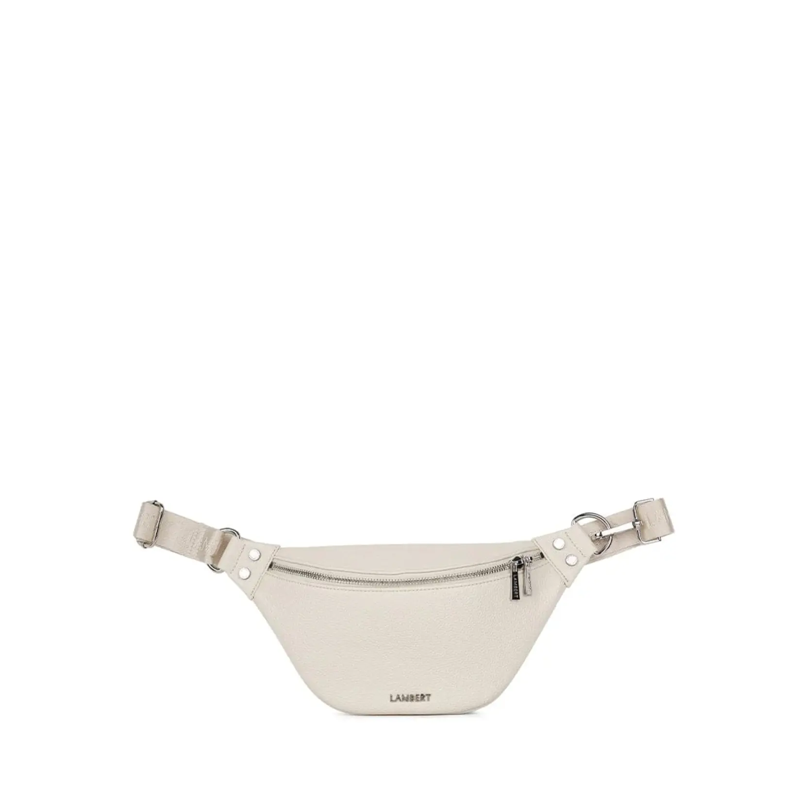 Lambert Le Sarah - Sac banane en cuir vegan - Porcelain