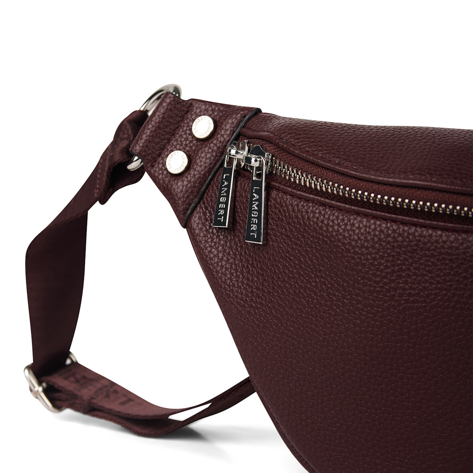 Lambert Le Sarah - Sac banane en cuir vegan - Mahogany