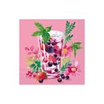 IHR Serviettes de table - Cocktail - Cocktail rose