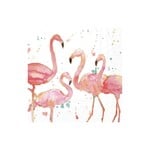 IHR Serviettes de table - Cocktail - Flamants roses