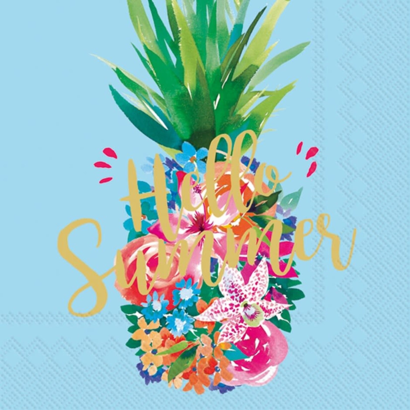 IHR Serviettes de table - Cocktail - Hello Summer