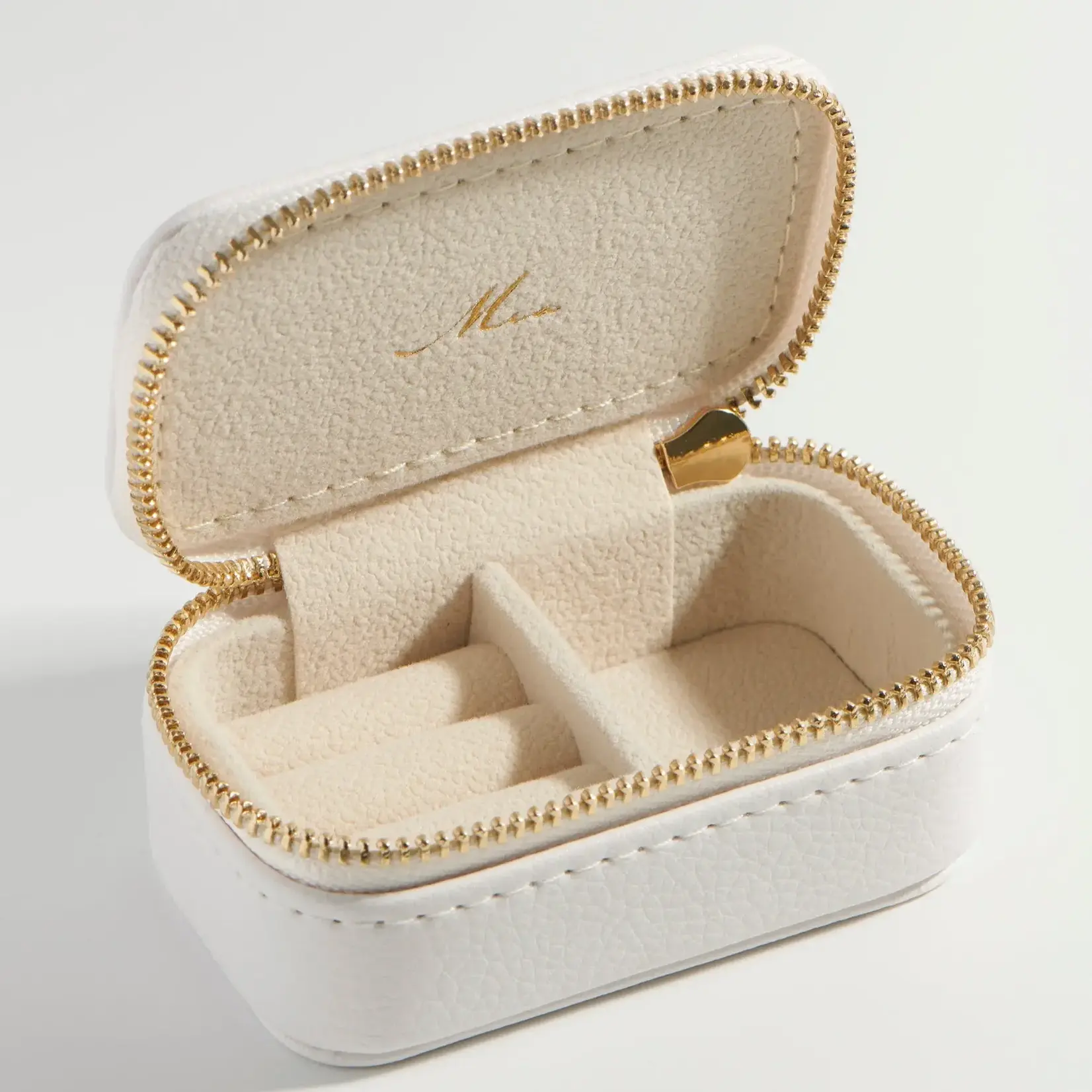Mia Mini coffre à bijoux de voyage - Blanc