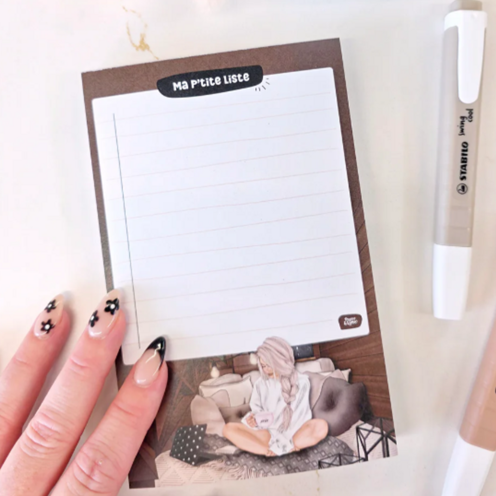 Papier & Latté Petit pad de notes - Ma to-do en fôret