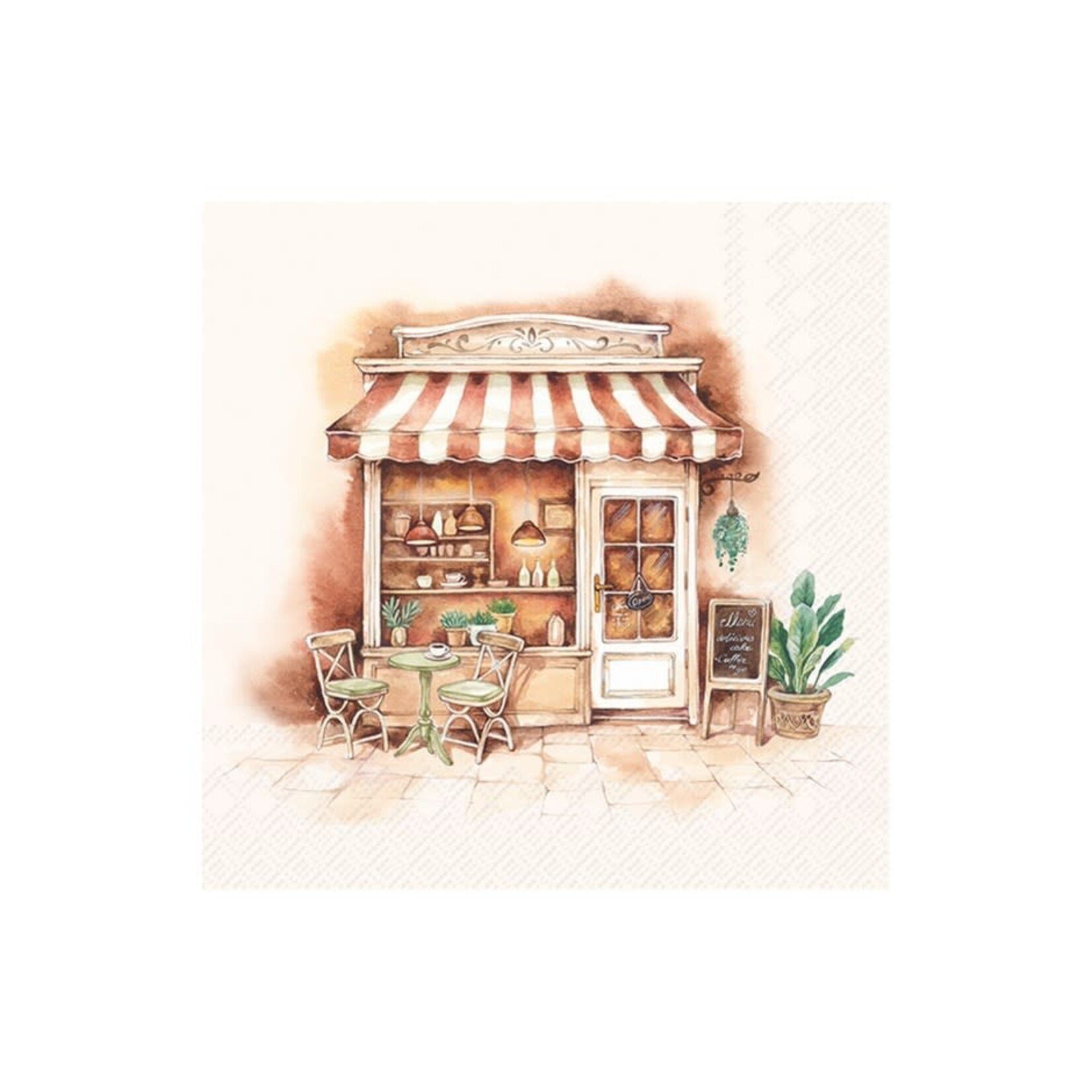 IHR Serviettes de table - Lunch - Pause Café