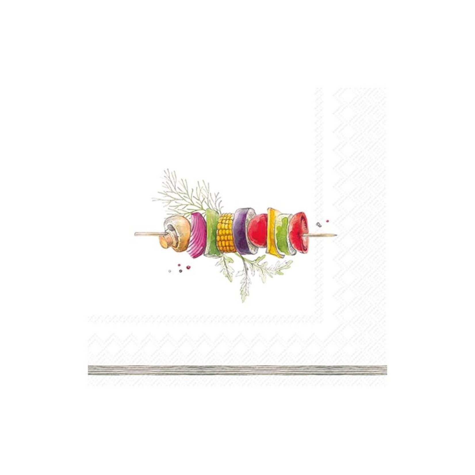 IHR Serviettes de table - Lunch - Brochettes de légumes