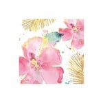 IHR Serviettes de table - Lunch - Fleurs flamants roses