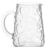 Accent de ville Carafe en verre recyclé – Design cœur – Transparente