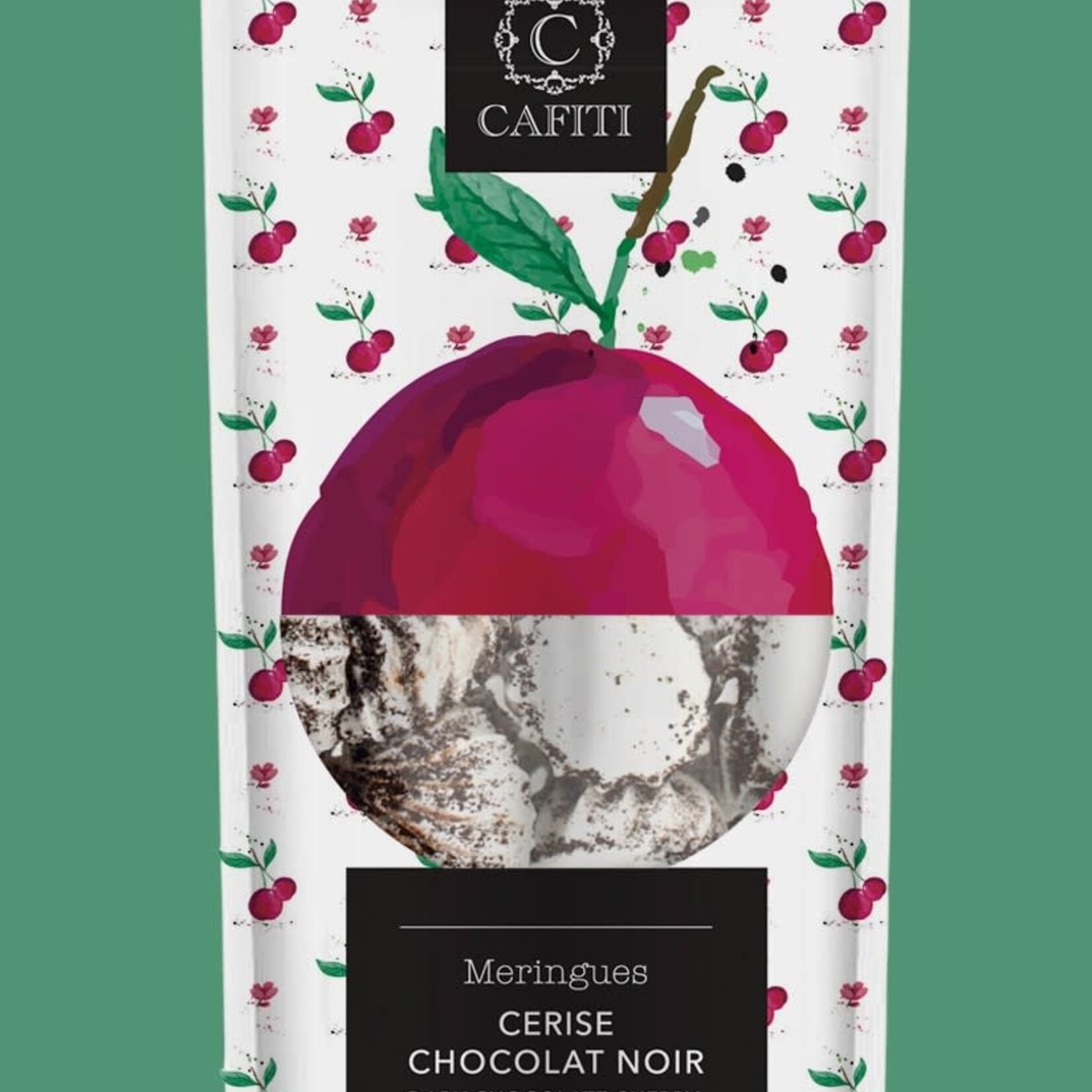 Cafiti Meringue artisanale – Cafiti – Cerise chocolat noir – Produit local